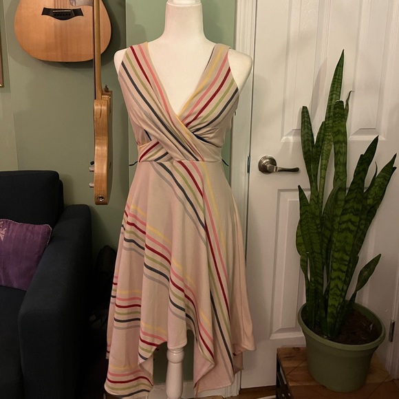 Anthropologie Striped Rainbow Dress - Picture 9 of 11